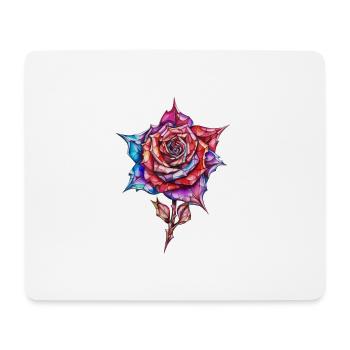 Diamant Rose - Mousepad (Querformat) - Weiß - Vorne