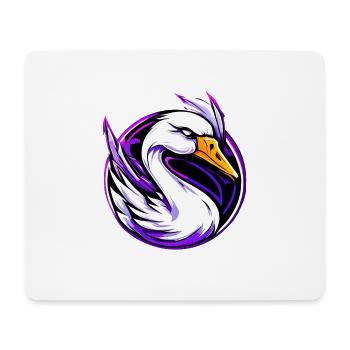 Cygne 2 - Tapis de souris (format paysage) - blanc - Devant