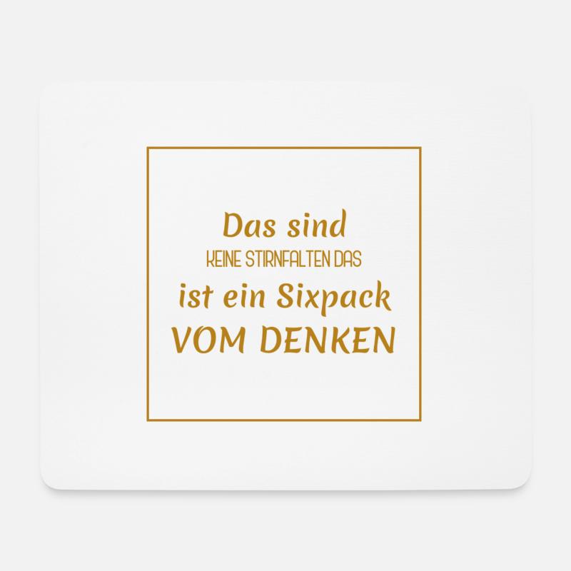 witzige sprüche - Mousepad (Querformat) - Weiß