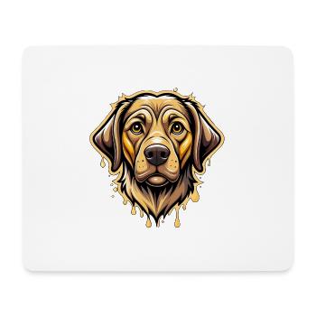Labrador Retriever - Tapis de souris (format paysage) - blanc - Devant