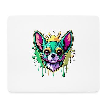 chihuahua green - Mousepad (Querformat) - Weiß - Vorne