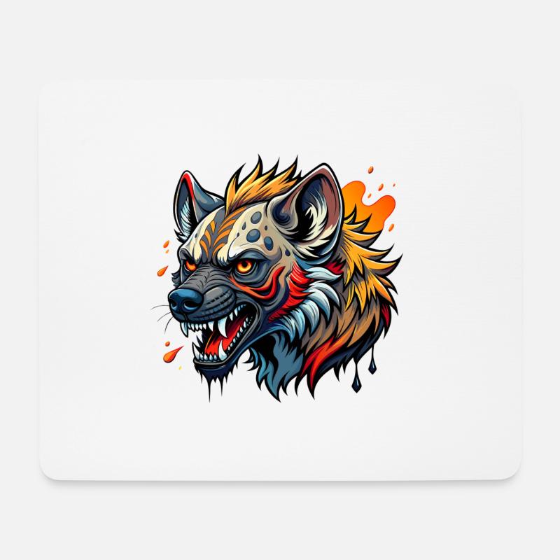 Hyena Color Splash - Mouse Pad (horizontal) - white