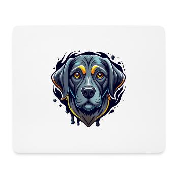 Labrador - Tapis de souris (format paysage) - blanc - Devant