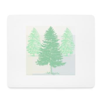 Pastel-colored pines. - Mouse Pad (horizontal) - white - Front