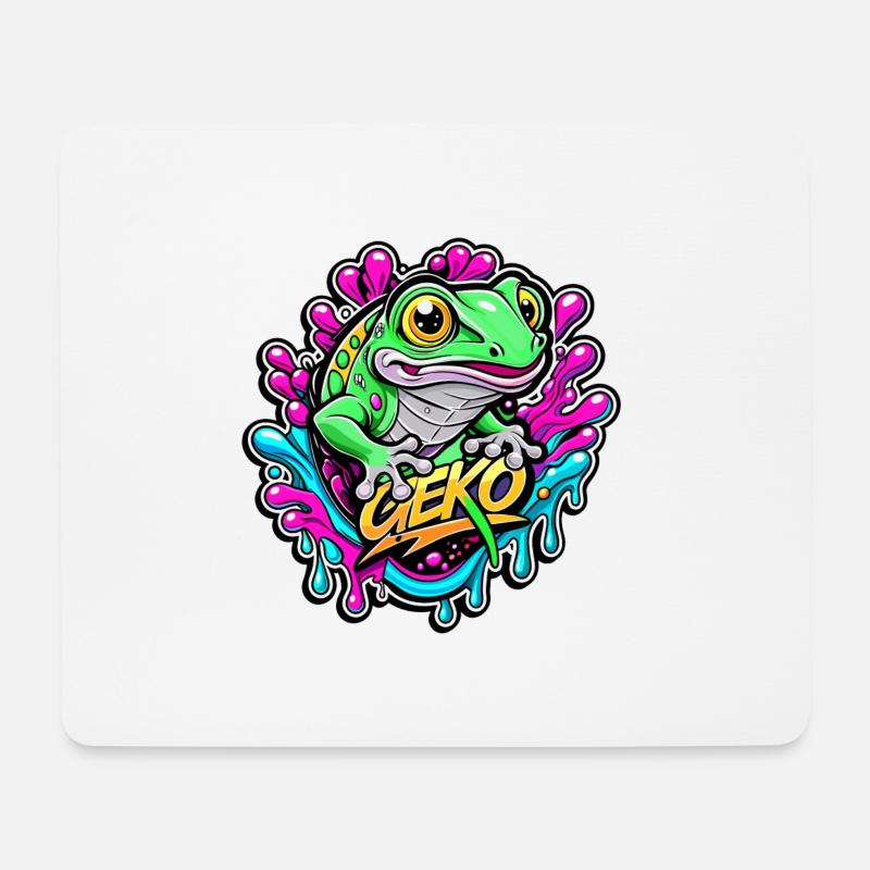 gecko - Mouse Pad (horizontal) - white