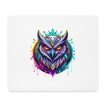 Owl - Mouse Pad (horizontal) - white - Front