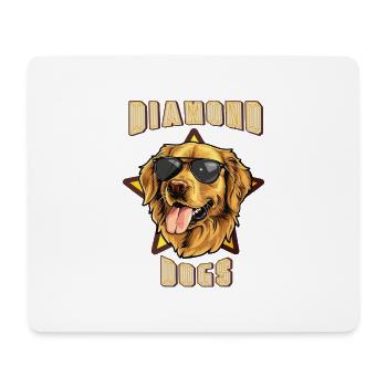Chiens de diamant - Tapis de souris (format paysage) - blanc - Devant