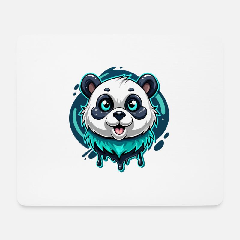 panda - Mousepad (Querformat) - Weiß