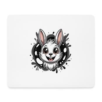 fille lapin - Tapis de souris (format paysage) - blanc - Devant