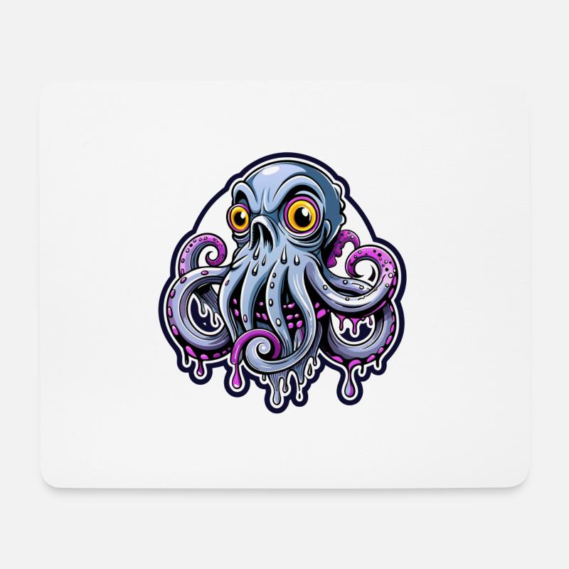 octopus - Mouse Pad (horizontal) - white