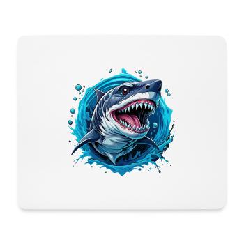 hai - Mousepad (Querformat) - Weiß - Vorne