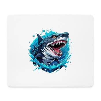 megalodon - Mousepad (Querformat) - Weiß - Vorne