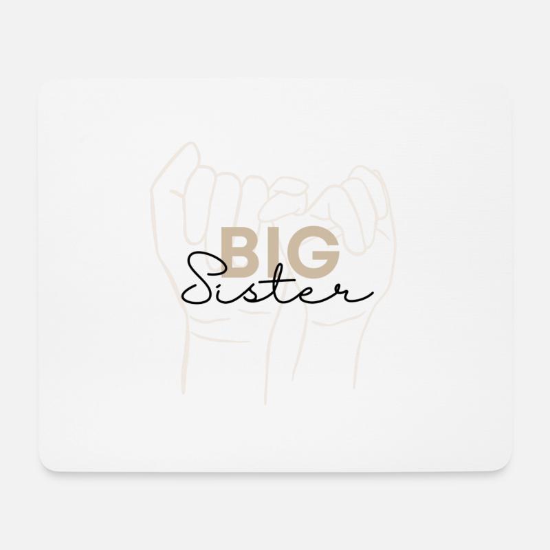 Große Schwester - Geschwister - Mousepad (Querformat) - Weiß