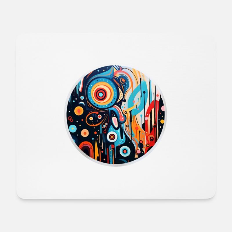 Abstrakte Kunst - Mousepad (Querformat) - Weiß