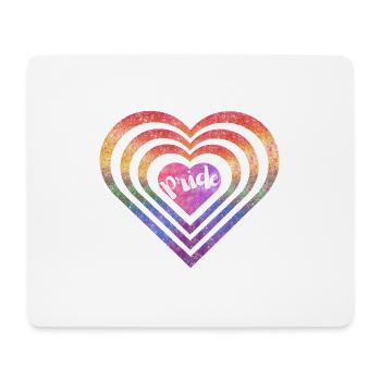 Pride (LGBTQIA+) - design 2024 - Tapis de souris (format paysage) - blanc - Devant