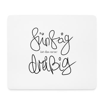 50th birthday - Mouse Pad (horizontal) - white - Front