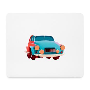 Vieille voiture abstraite - Tapis de souris (format paysage) - blanc - Devant