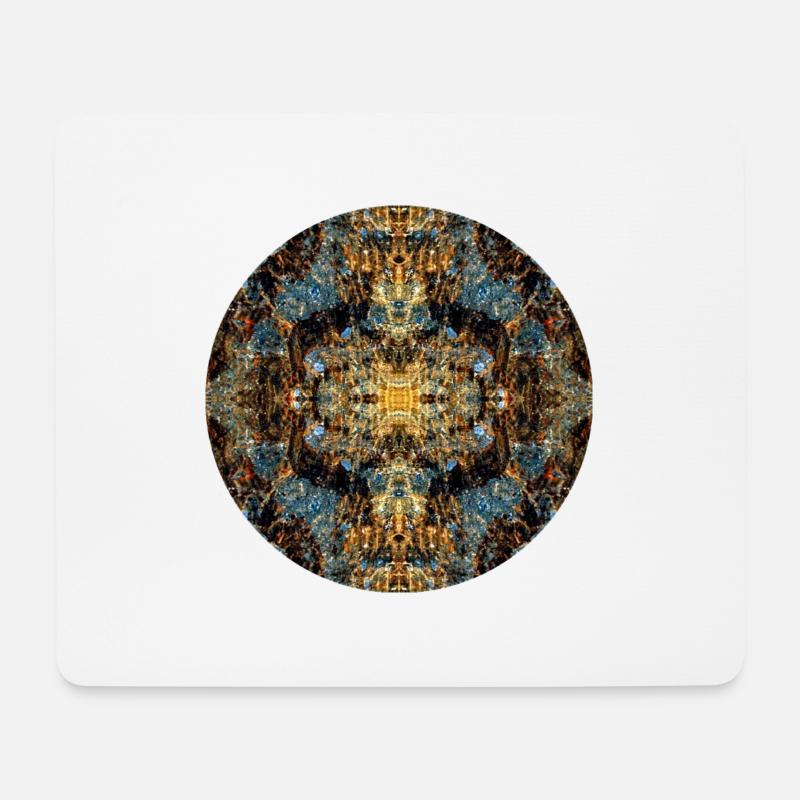 Natur Mandala Berchtesgaden - Salz - Heilstollen - Mousepad (Querformat) - Weiß