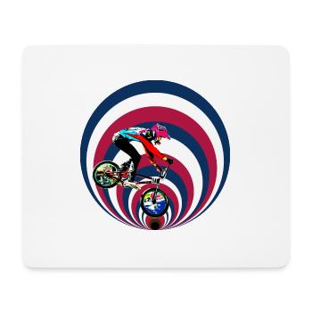 USA bmx - Tapis de souris (format paysage) - blanc - Devant