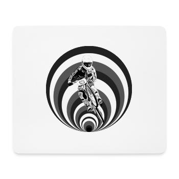 BMX Rennen - Mousepad (Querformat) - Weiß - Vorne