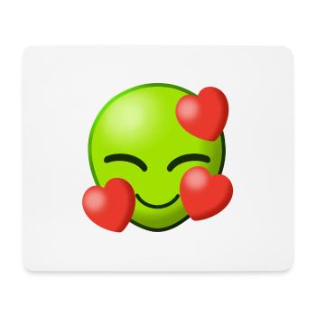 Alien Love Love Aliens Heart Heart Extraterrestrial I - Mouse Pad (horizontal) - white - Front