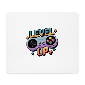 Level Up – Gaming Controller - Mouse Pad (horizontal) - white - Front