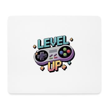 Level Up – Gaming Controller - Mouse Pad (horizontal) - white - Front