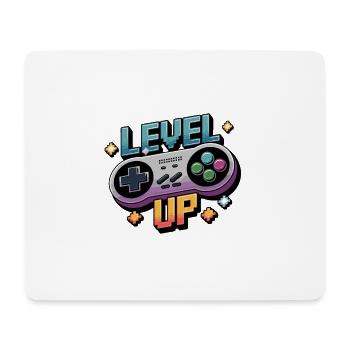 Level Up – Gaming Controller - Mouse Pad (horizontal) - white - Front