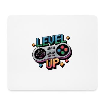 Level Up – Gaming Controller - Mouse Pad (horizontal) - white - Front