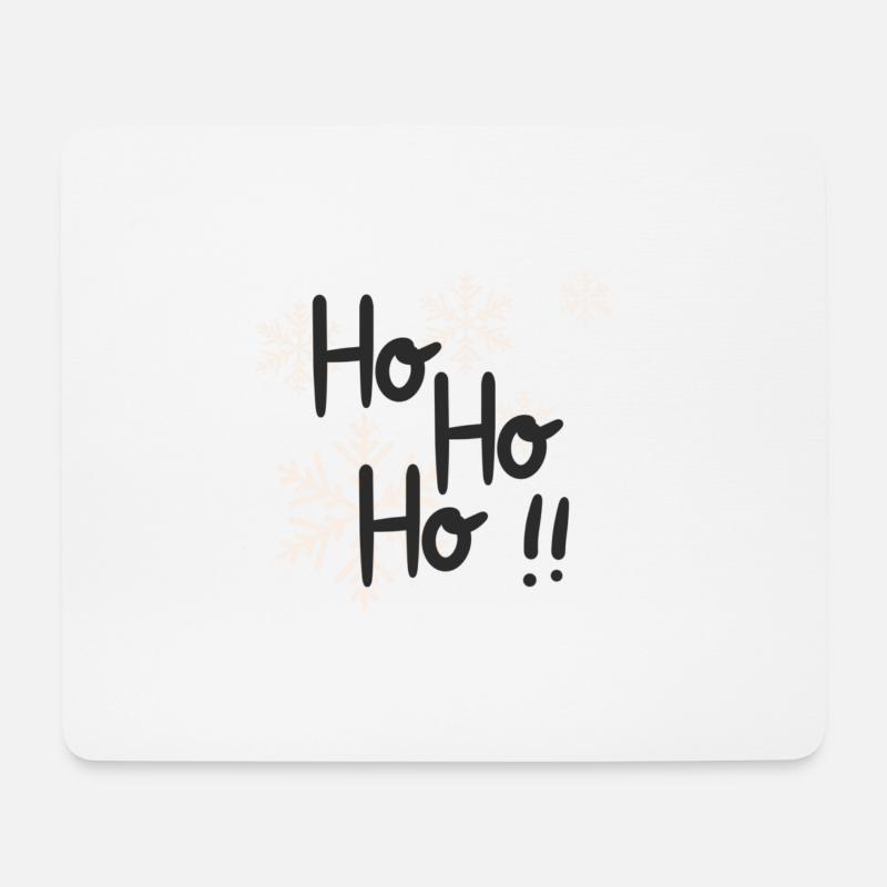 Ho Ho Ho - Mousepad (Querformat) - Weiß