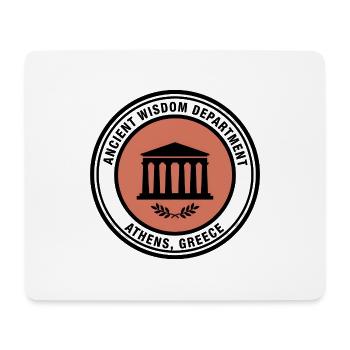 Athener Altes Weisheitssiegel - Mousepad (Querformat) - Weiß - Vorne
