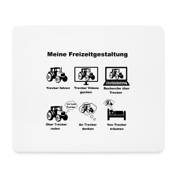 Traktor Freizeit 1 Landwirt Dorftrottel Agrar - Mousepad (Querformat) - Weiß - Vorne