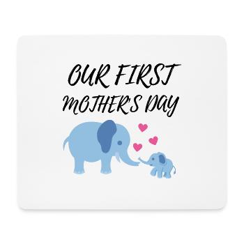 our first mother's day - Mouse Pad (horizontal) - white - Front