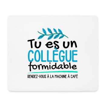 Tu es un collègue formidable - Tapis de souris (format paysage) - blanc - Devant