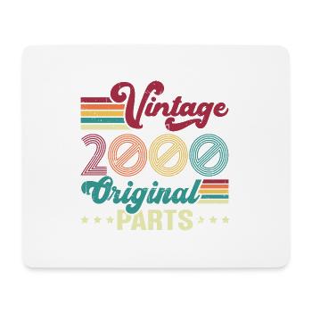 Vintage 2000 Original, Geburtstagsgeschenk - Mousepad (Querformat) - Weiß - Vorne