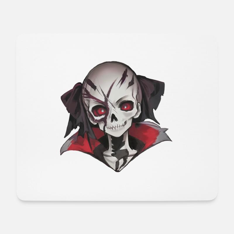 Dämonische Magie in der Halloween-Nacht - Mousepad (Querformat) - Weiß