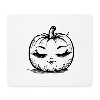 Pumpkin lovely and friendly - Mouse Pad (horizontal) - white - Front