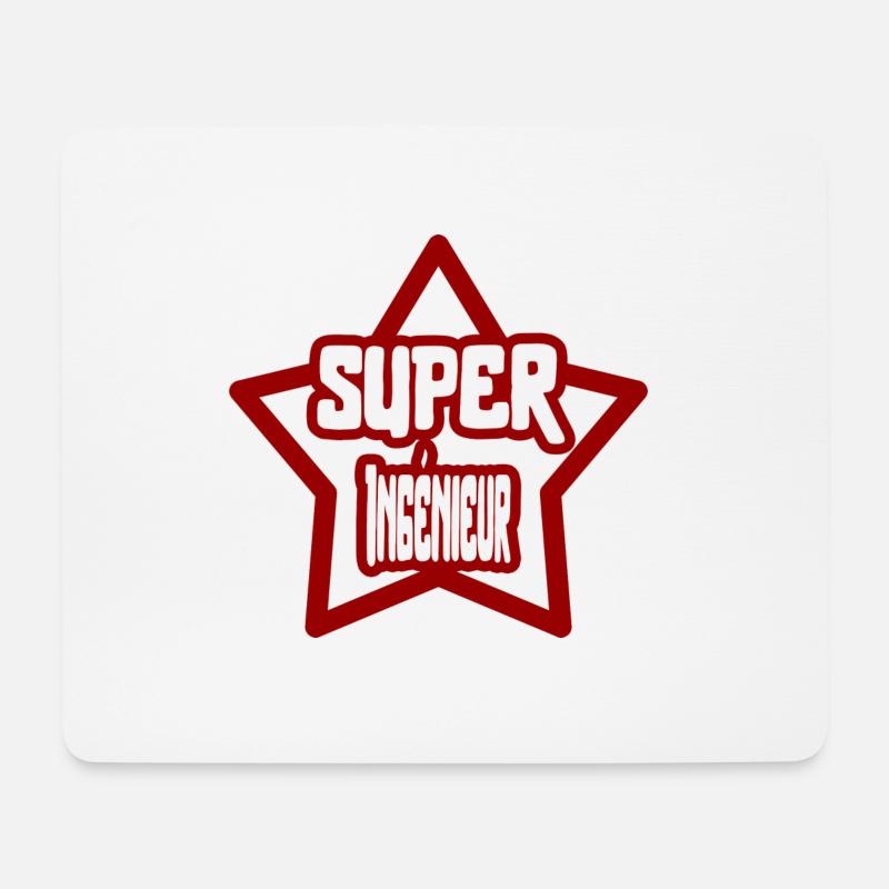 Super Ingenieur T-Shirt Geschenk-T-Shirt - Mousepad (Querformat) - Weiß