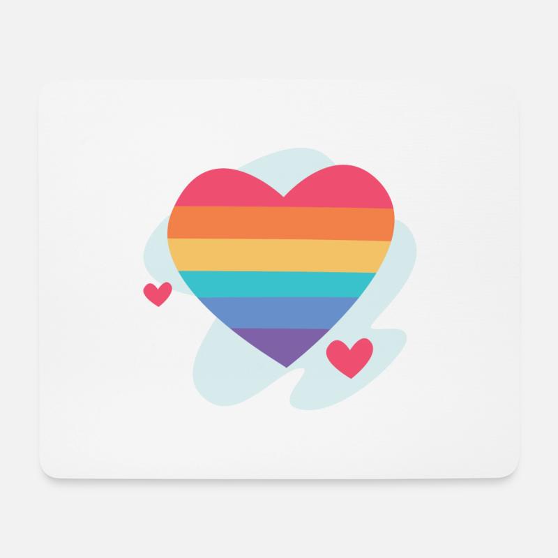 RAINBOW - Mousepad (Querformat) - Weiß
