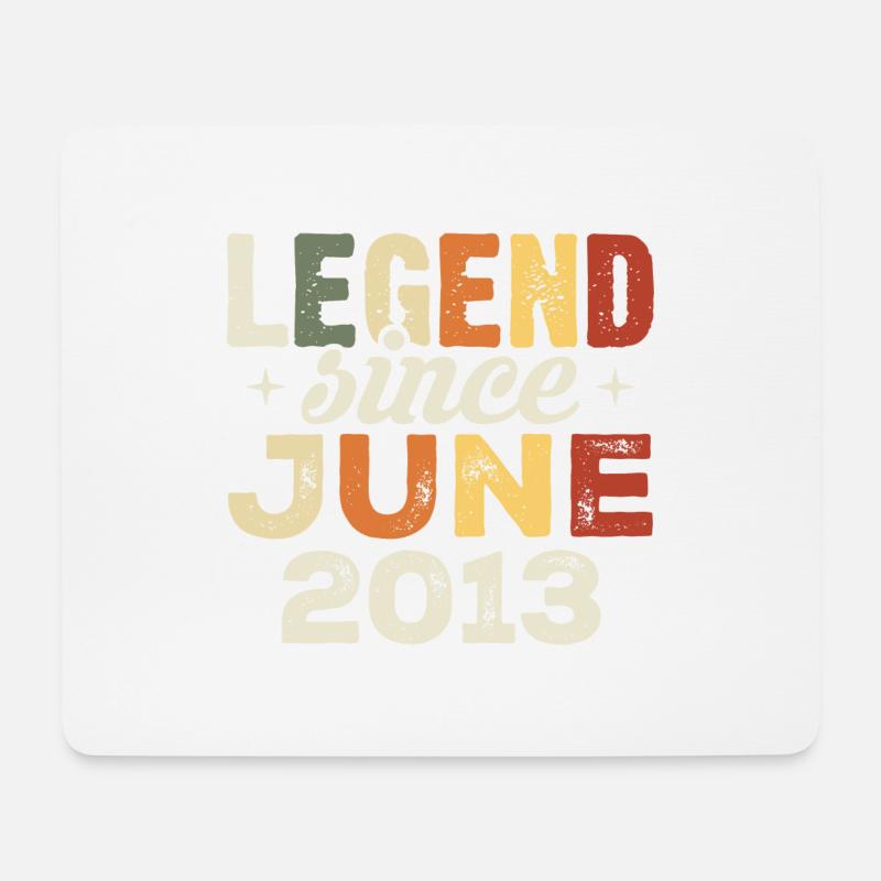 Juni 2013 Geburtstagsgeschenk Juni 2013 Juni 2013 - Mousepad (Querformat) - Weiß