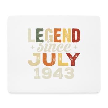 July 1943 Birthday Gift July 1943 Birthday - Mouse Pad (horizontal) - white - Front