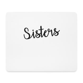 Soeurs - Tapis de souris (format paysage) - blanc - Devant