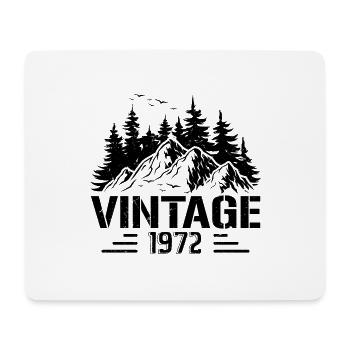 T-Shirt VINTAGE 1972 - Mouse Pad (horizontal) - white - Front