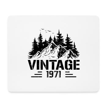 T-Shirt VINTAGE 1971 - Mouse Pad (horizontal) - white - Front