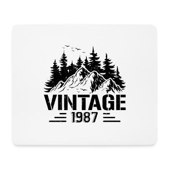 T-Shirt VINTAGE 1987 - Mousepad (Querformat) - Weiß - Vorne