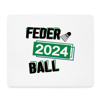 Federball seit 2024 Sport Spiel Spieler Badminton - Mousepad (Querformat) - Weiß - Vorne