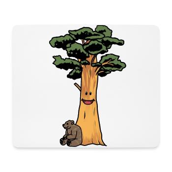 Prehistoric Nature Conservation Sustainability Brown Bear Bear - Mouse Pad (horizontal) - white - Front
