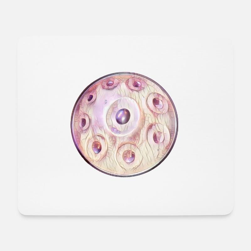 Diamant Handpan - Mousepad (Querformat) - Weiß