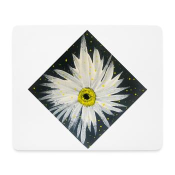 Edelweiss-black-white design - Mouse Pad (horizontal) - white - Front