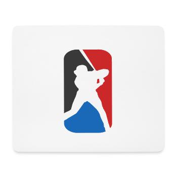 Baseball - Mousepad (Querformat) - Weiß - Vorne